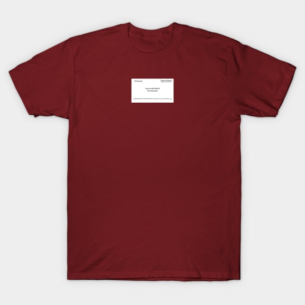 American Psycho Patrick Bateman's Business Card T-Shirt by EightUnder